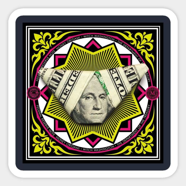 Washington / Money Origami Sticker by yosuke